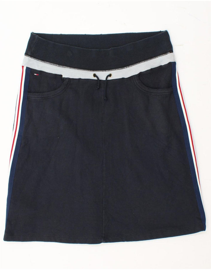 TOMMY HILFIGER Fusta A-Line pentru femei UK 14 Medium W30 Bleumarin Colorblock