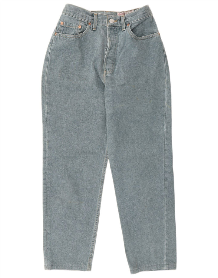 Blugi conici pentru femei Vintage W25 L26 Albastru