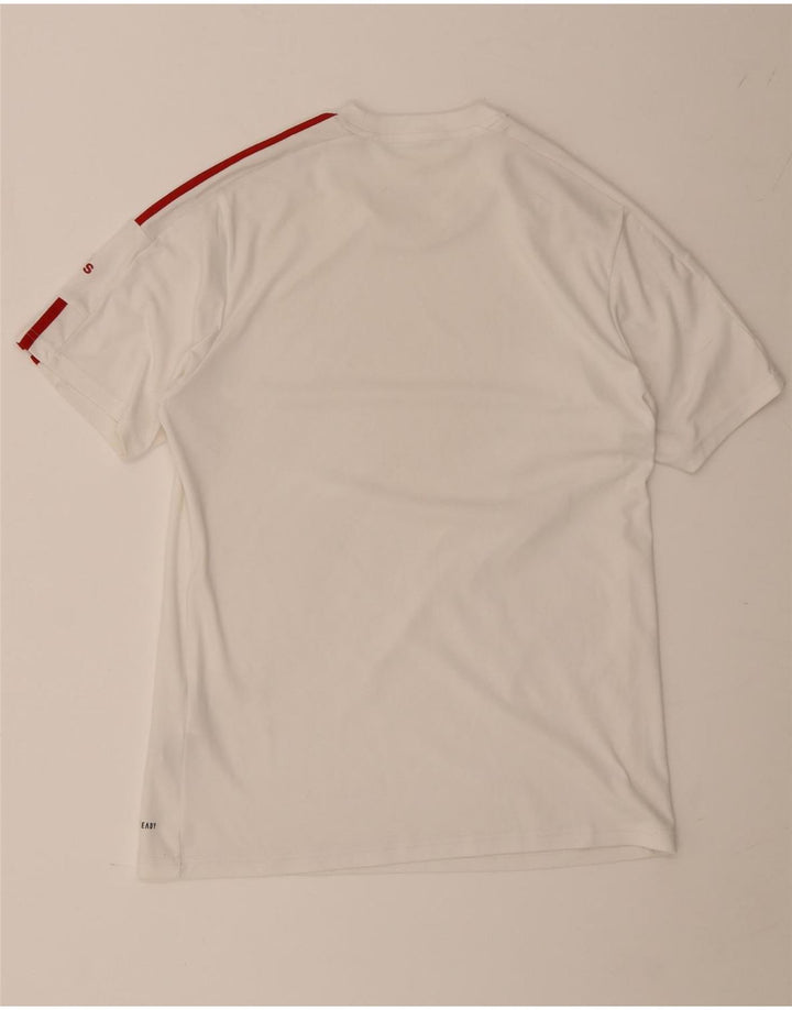 Tricou pentru bărbați Adidas Aeroready Top Medium Alb Poliester