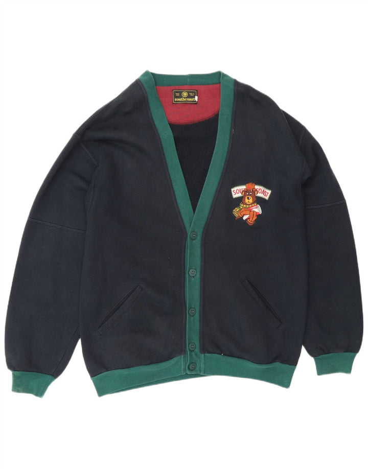 Pulover cardigan pentru bărbați South Coast IT 48 Medium Bleumarin Colorblock