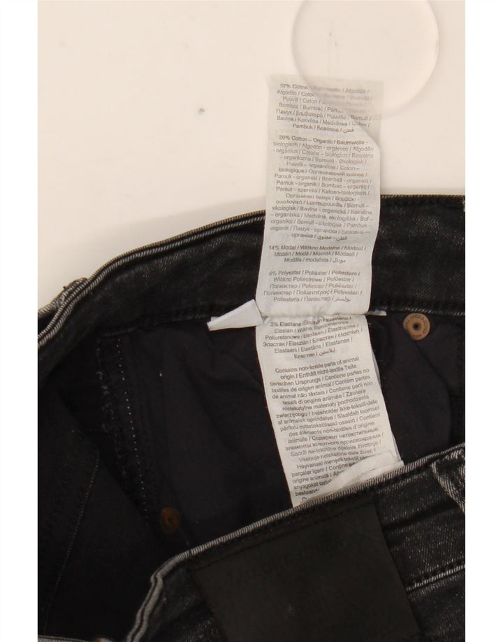 Blugi slim pentru bărbați Jack & Jones W30 L34 bumbac negru