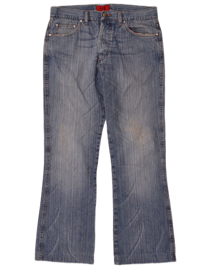 Blugi Bootcut pentru bărbați HUGO BOSS W34 L30 Bumbac albastru