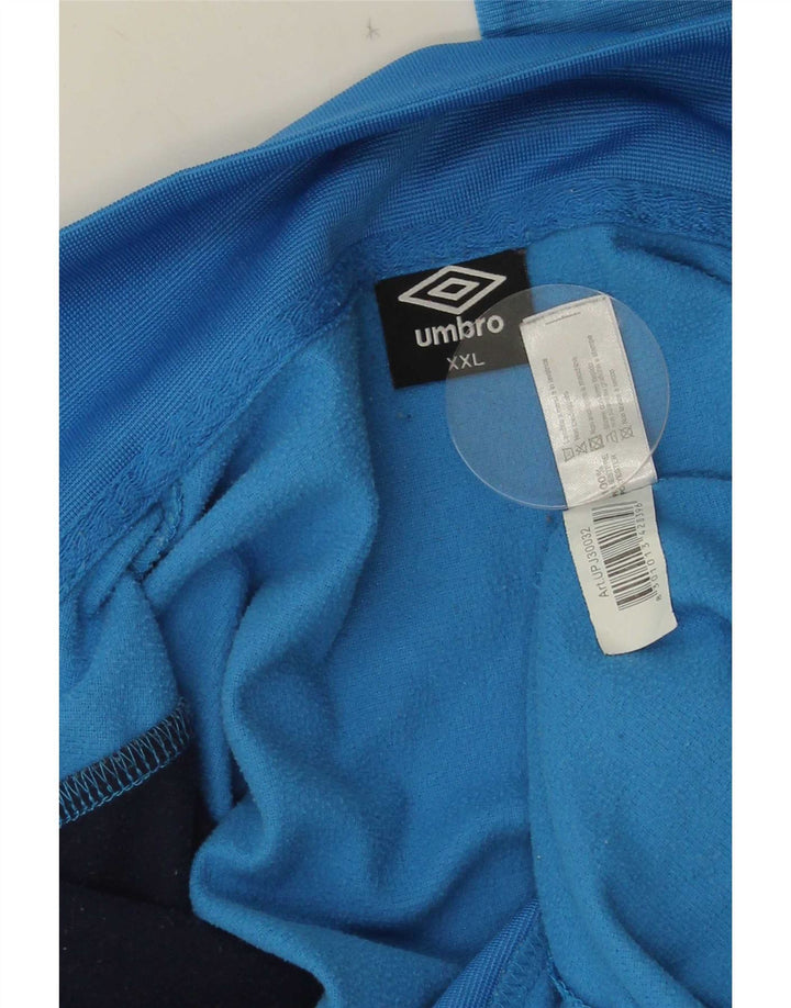 Jachetă de trening pentru bărbați Umbro, 2XL, poliester color block, albastru
