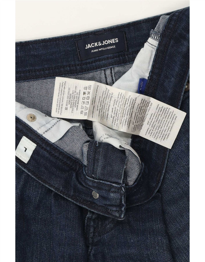 Pantaloni scurți Jack & Jones Liam Denim pentru bărbați, mari W34, bumbac bleumarin