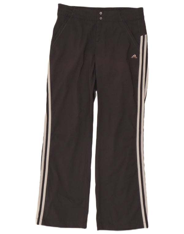 Pantaloni casual drepti pentru femei Adidas Climalite UK 12 Medium W30 L29 Negru