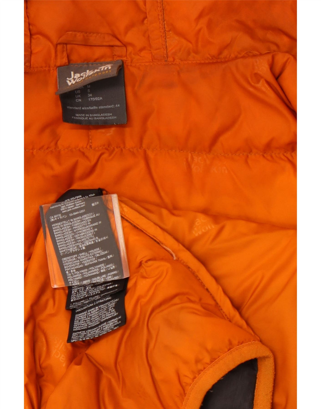 Jachetă căptușită cu glugă pentru bărbați JACK WOLFSKIN UK 34 Poliamidă gri mică