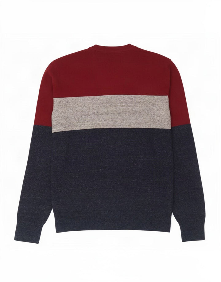 Pulover pentru bărbați Gap, cu gât crew, mic, multicolor, color block, bumbac