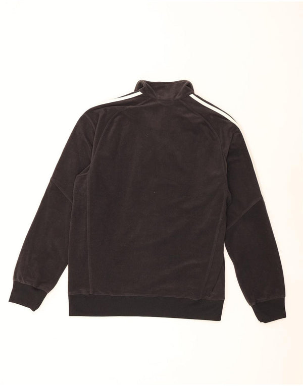 Jachetă fleece pentru bărbați Adidas UK 38 Poliester mediu negru