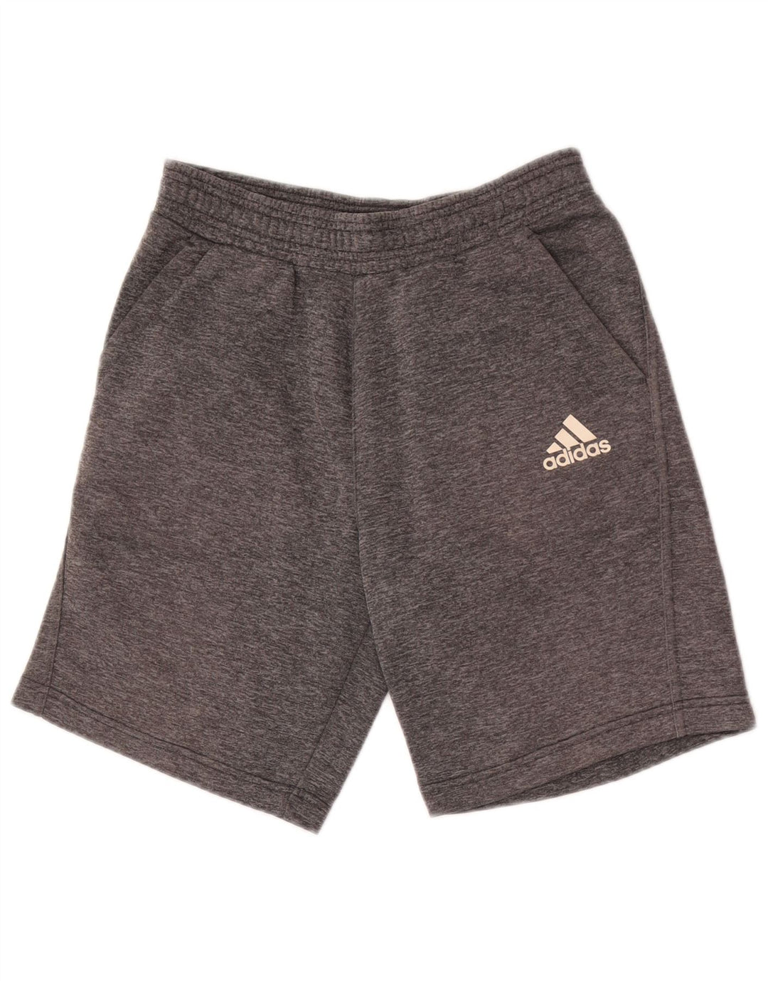 Pantaloni scurți sport Adidas Climalite pentru băieți 13-14 ani poliester gri