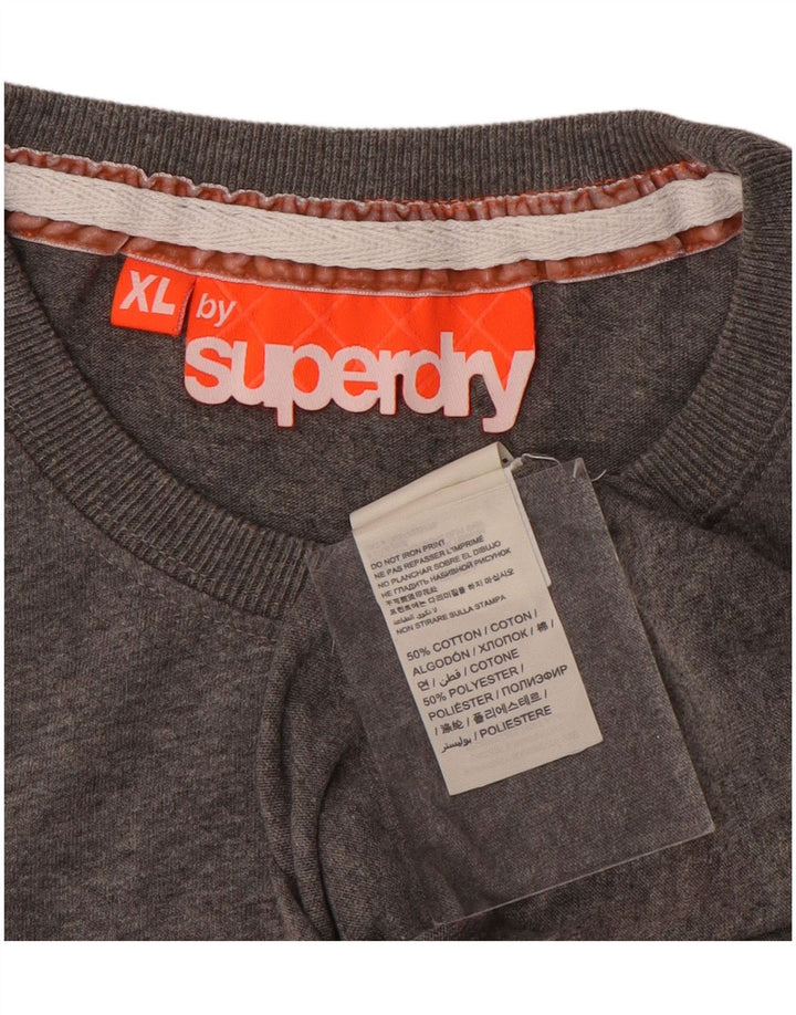 Tricou grafic pentru bărbați Superdry Top XL bumbac gri