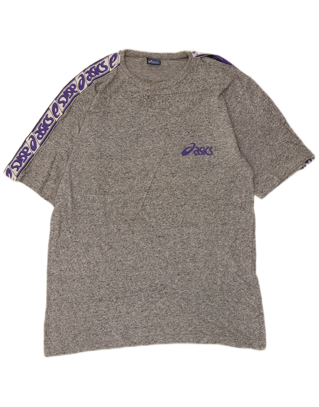 Tricou grafic Asics pentru bărbați Top mic, gri, bumbac cu pete