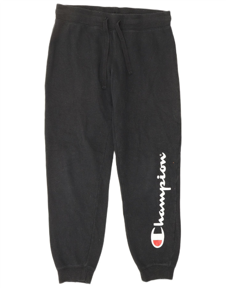 Pantaloni de trening grafic pentru femei CHAMPION Pantaloni de jogging UK 14 Medium Black
