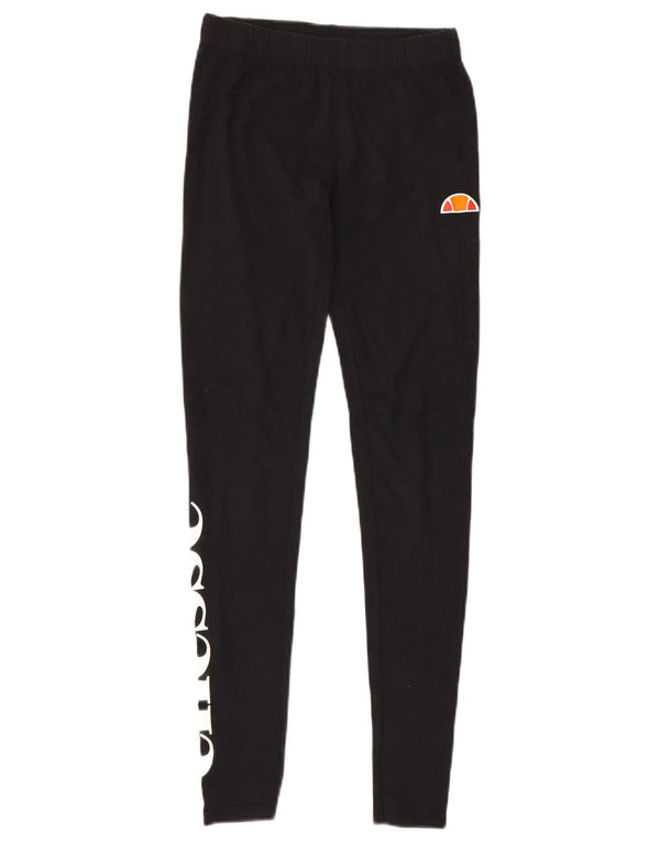 Leggings cu grafic pentru femei Ellesse UK 8, bumbac negru mic