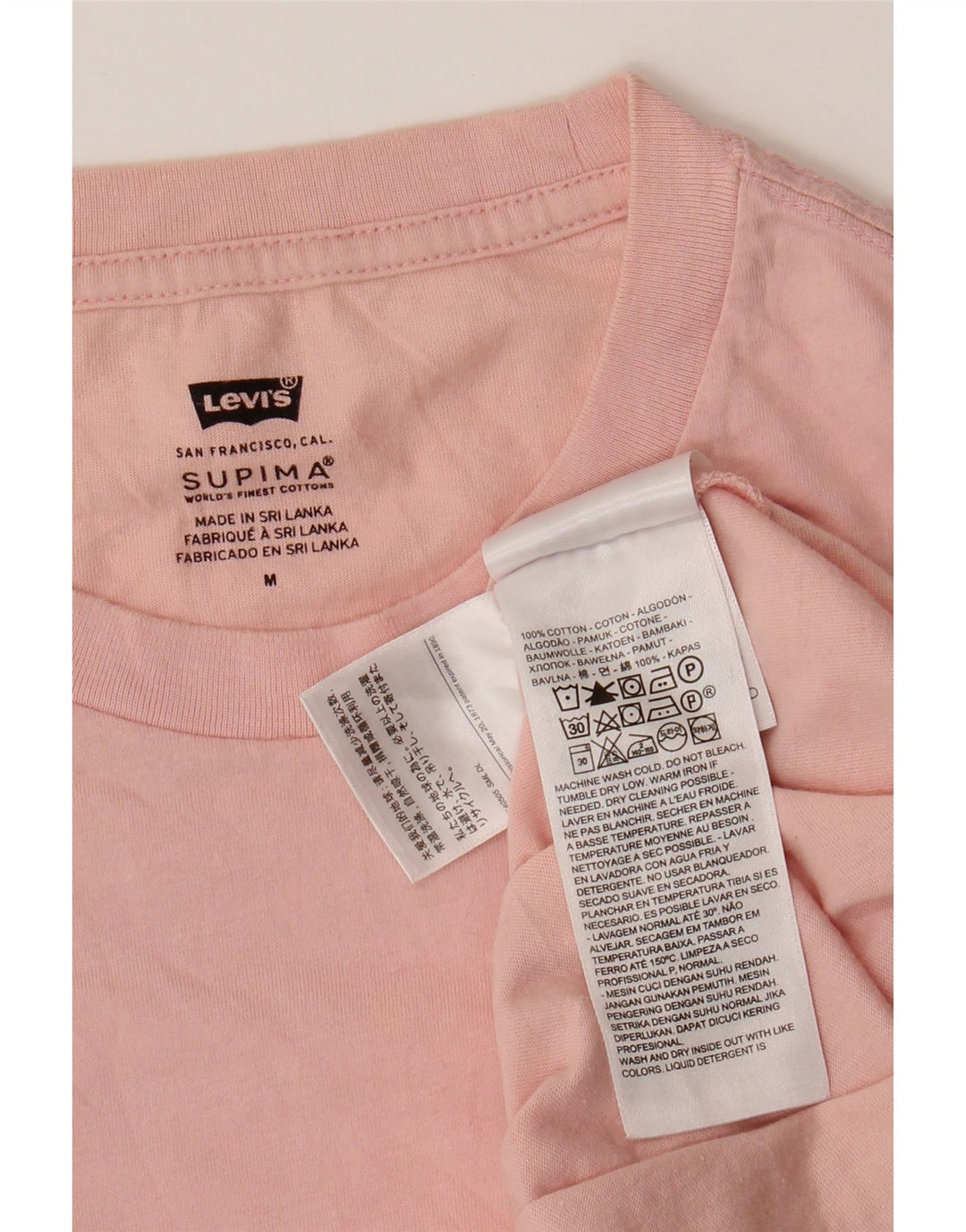 Tricou Bărbați LEVI'S Top Medium Roz Bumbac