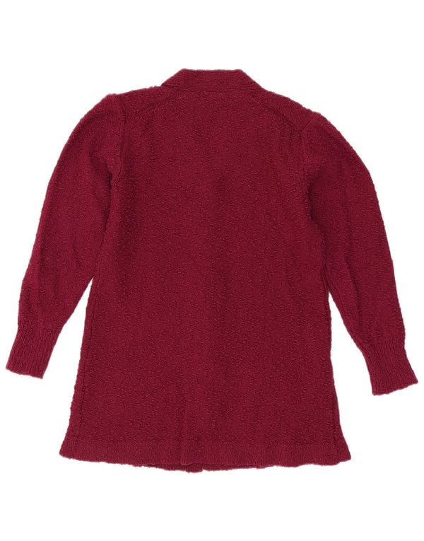 Pulover Cardigan Fete Vintage 6-7 Ani Bordeaux