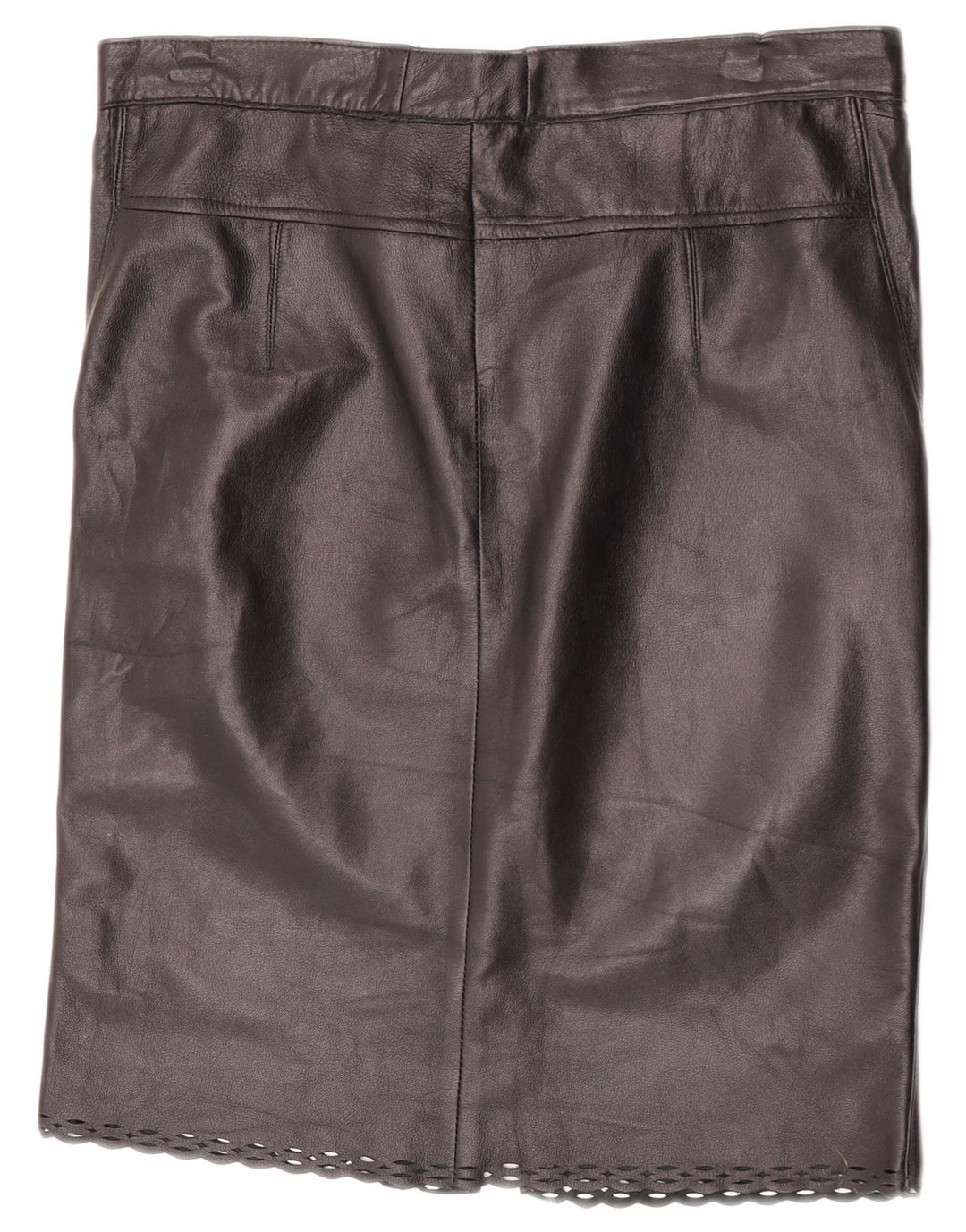 Fusta din piele vintage pentru femei W31 Medium Black