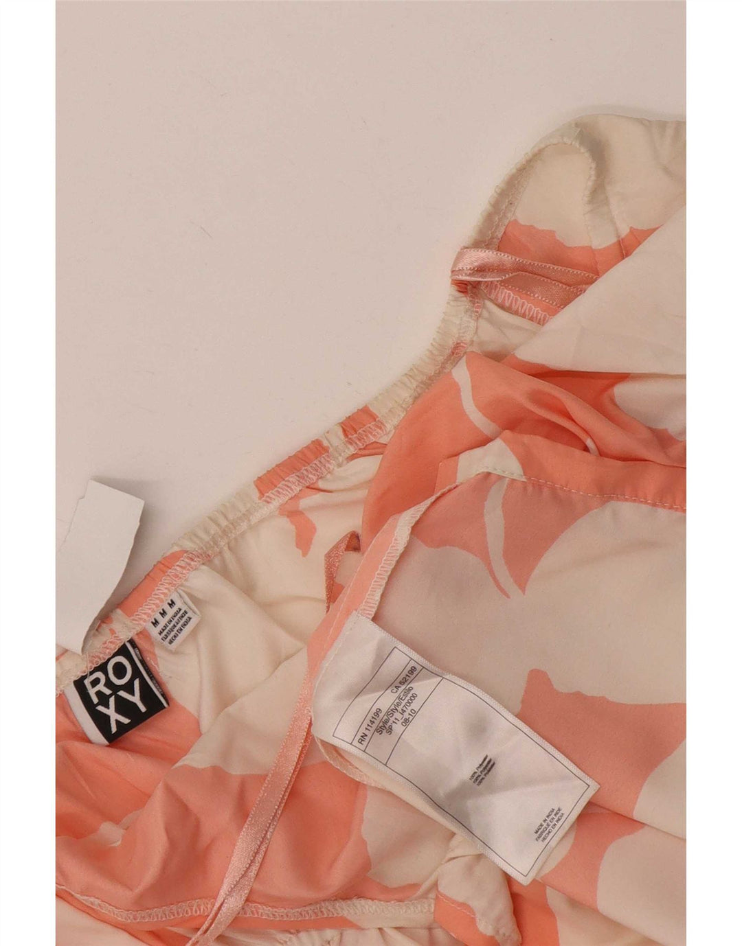 Rochie de soare Roxy pentru femei UK 12 Medium Pink Floral Poliester
