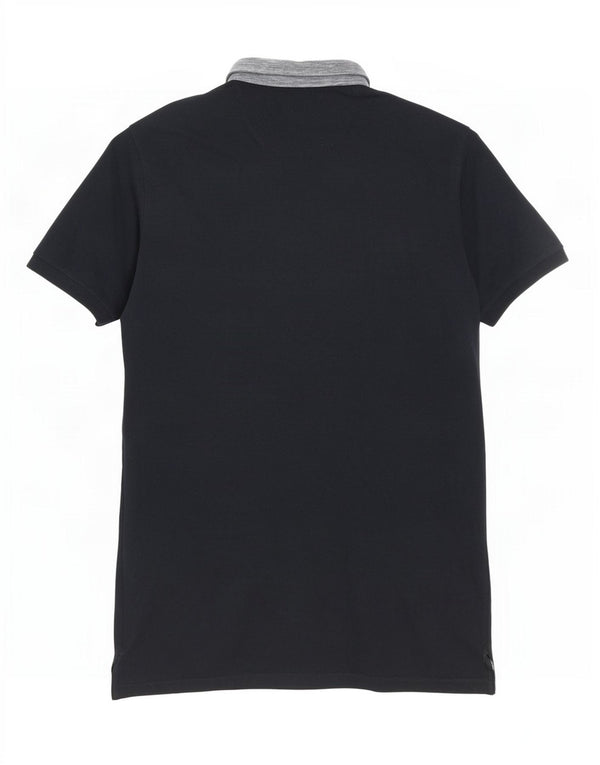 Cămașă polo Massimo Dutti pentru bărbați, XL, albastru bleumarin