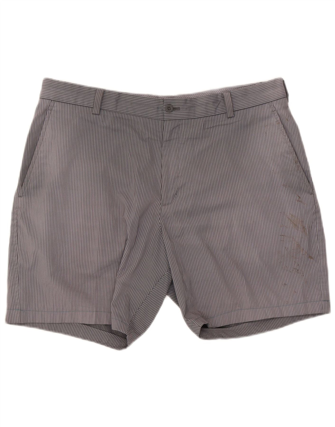 Pantaloni scurți chino de golf Nike pentru bărbați W36, poliester cu dungi mari, gri