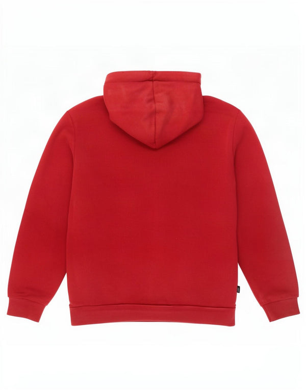 Puma Womens Graphic Oversized Hoodie Jumper UK 10 Small Red Cotton