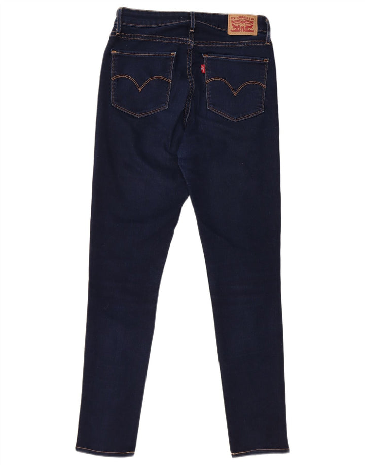 Blugi skinny 721 cu talie mare pentru femei LEVI'S W28 L30 bumbac bleumarin