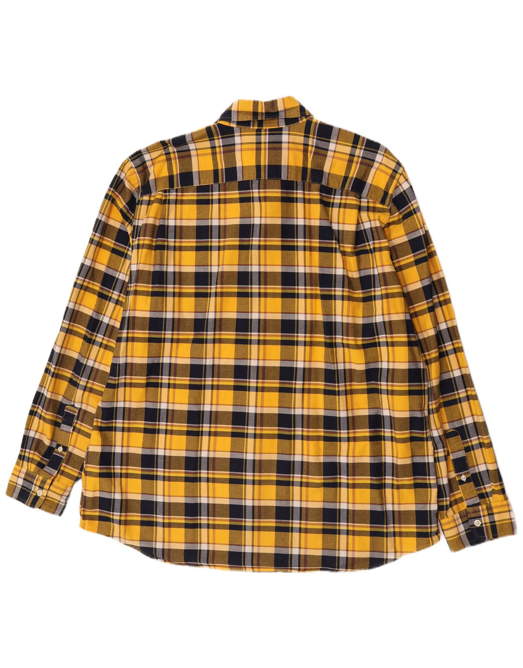 Cămașă de flanel pentru bărbați Gap, 2XL, bumbac cu carouri galbene