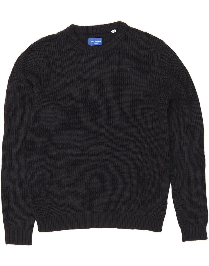 JACK & JONES Mens Crew Neck Jumper Sweater Large Navy Blue Acrylic Vintage Jack & Jones and Second-Hand Jack & Jones from Messina Hembry 