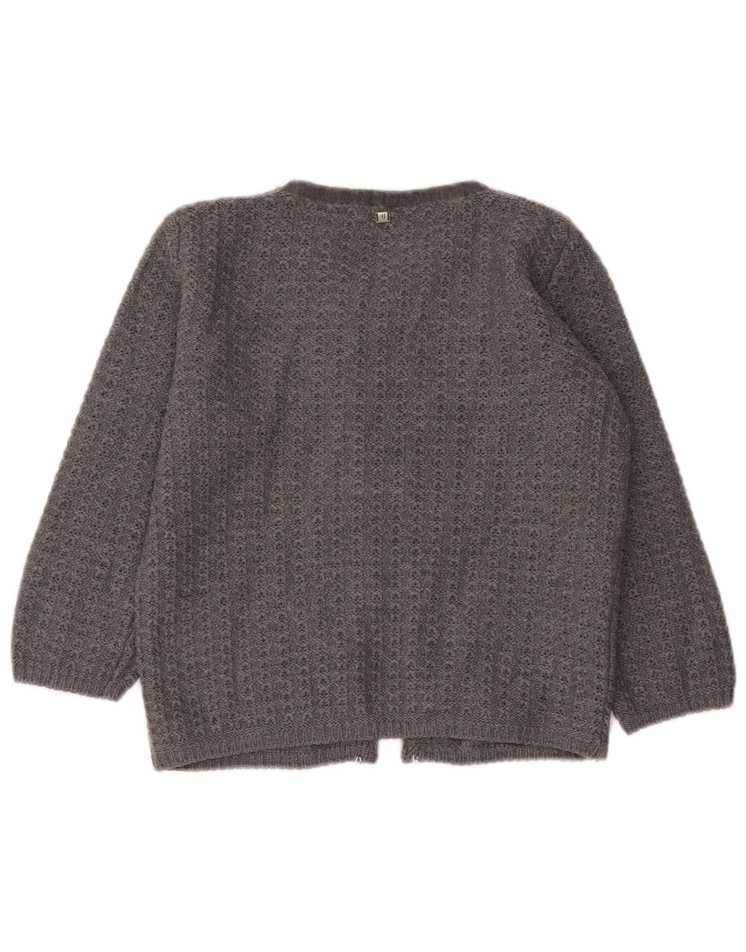 Pulover Trussardi Jeans pentru femei, cu mâneci 3/4, cardigan, UK 12, Gri mediu