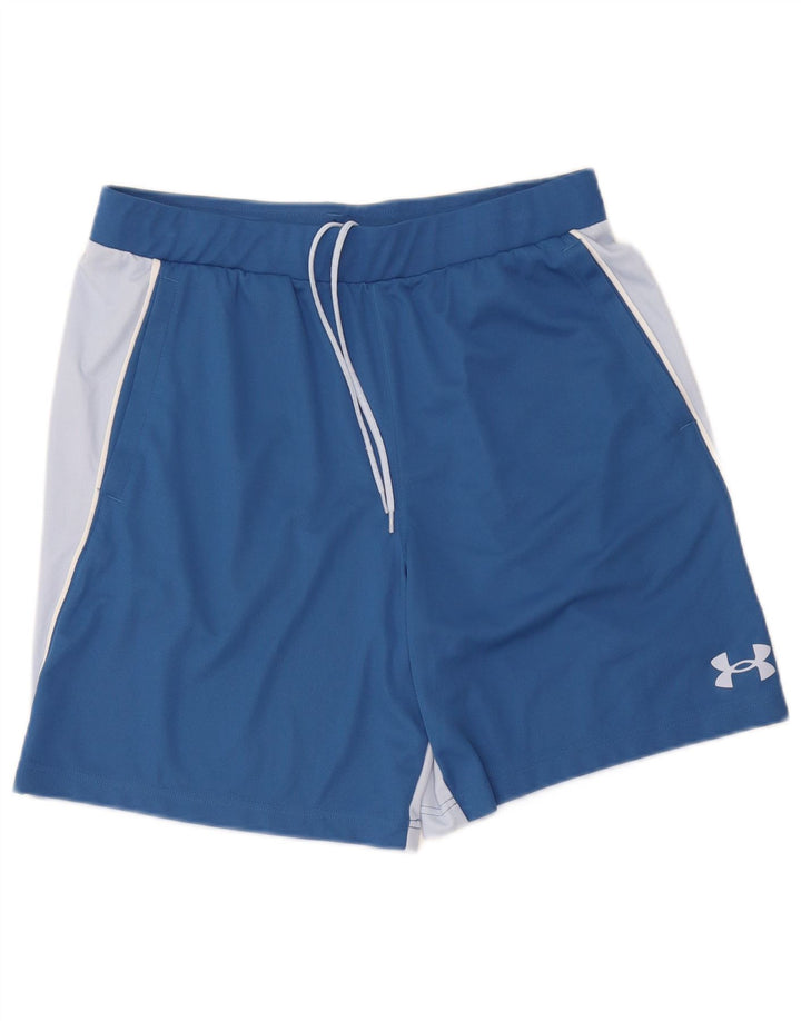 Pantaloni scurți sport Under Armour pentru bărbați, mari, albastru, poliester color bloc