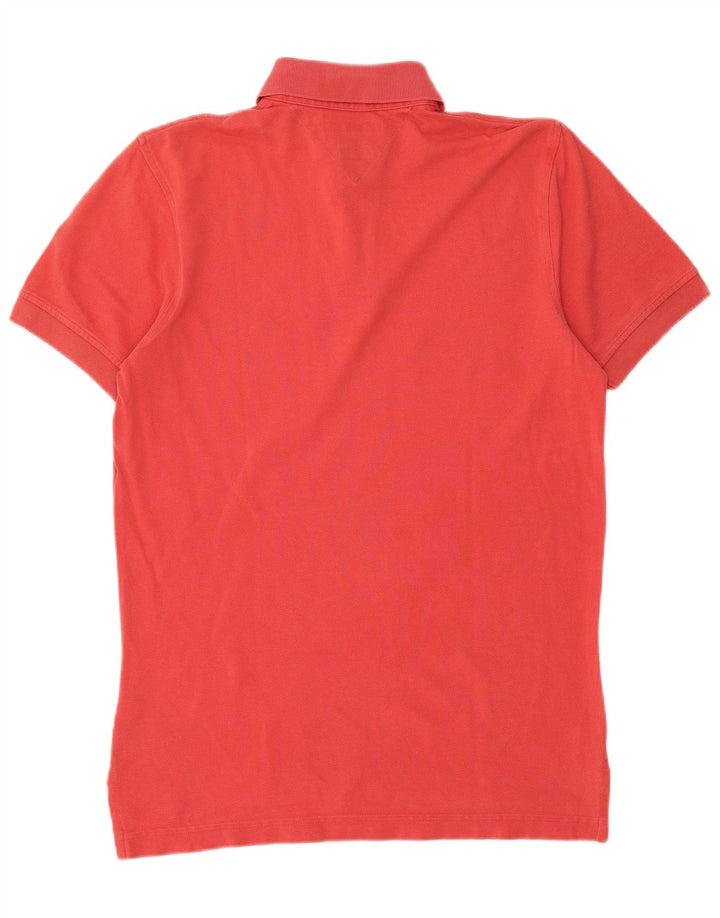 Tricou polo Tommy Hilfiger pentru bărbați, bumbac roșu mic