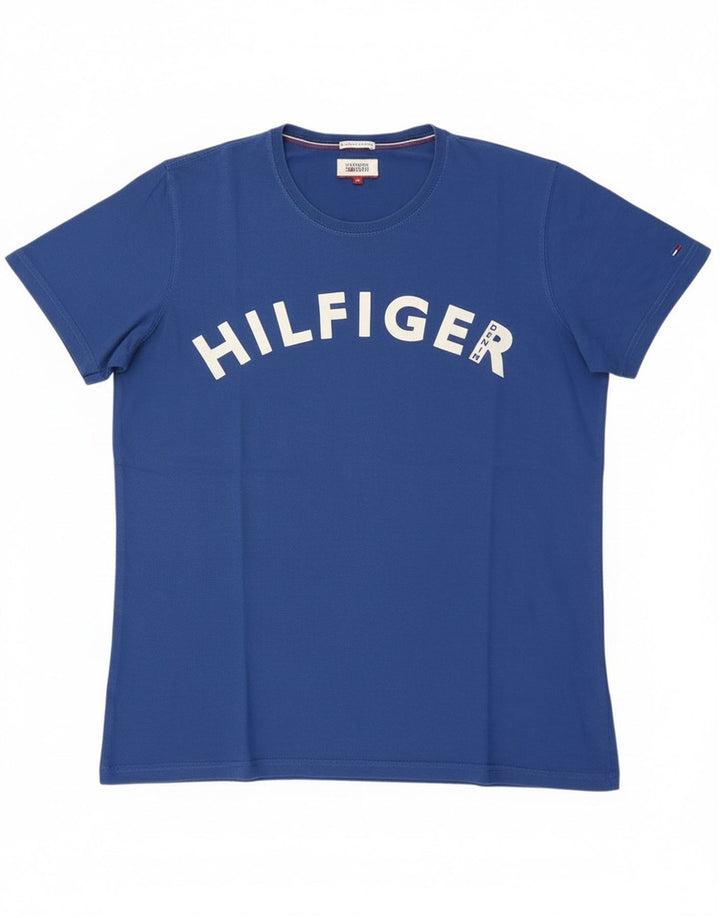 Tricou grafic pentru bărbați Tommy Hilfiger Top XL Bumbac albastru