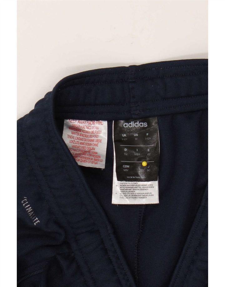 Pantaloni de trening Adidas Climalite pentru baieti 11-12 ani poliester bleumarin