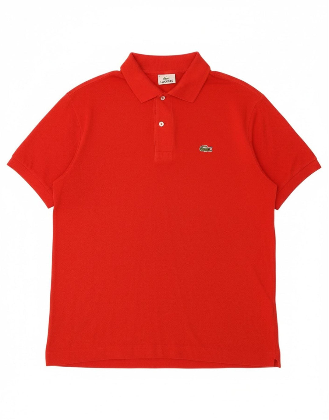 Tricou polo Lacoste pentru bărbați, mărimea 4, bumbac roșu mediu