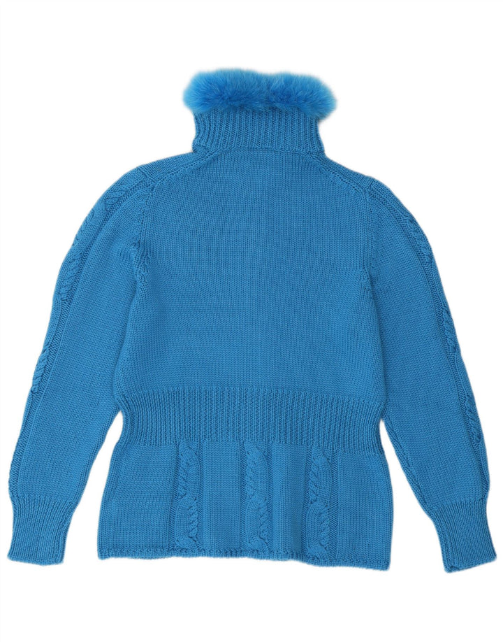 Pulover cardigan pentru femei Mariapola IT 48 XL Lână Merinos Albastru