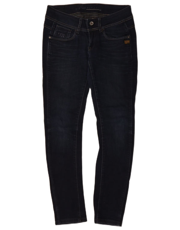 Blugi skinny pentru femei G-STAR L27 L30 bumbac bleumarin