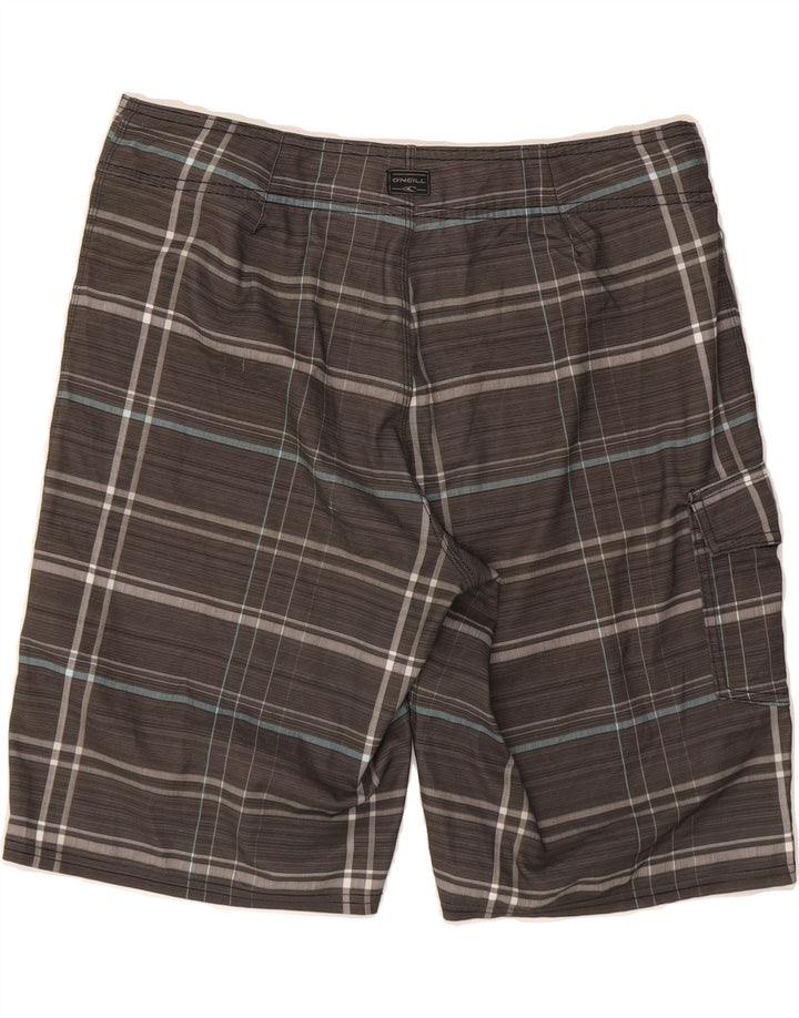 O'NEILL Mens Swimming Shorts Large  Grey Striped Vintage O'Neill and Second-Hand O'Neill from Messina Hembry 