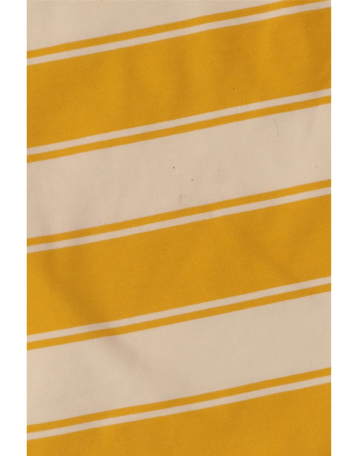 Crop Top pentru femei Marks & Spencer UK 14 mare, bumbac cu dungi galbene