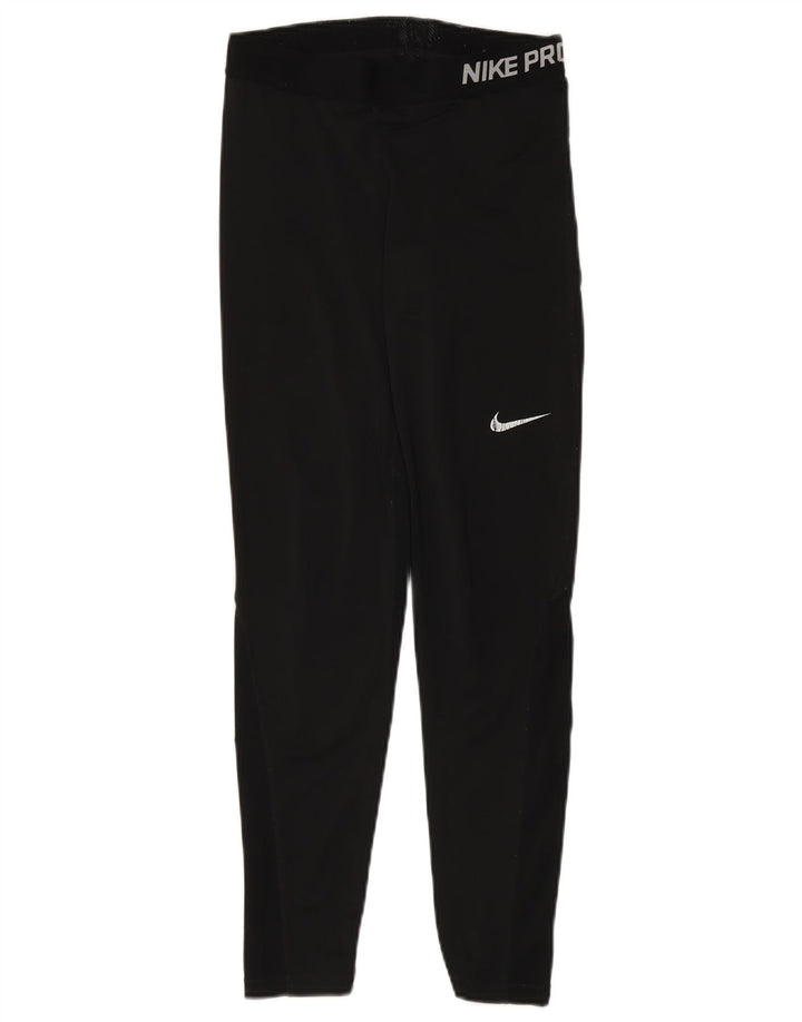 Leggings Nike Dri Fit Graphic pentru femei UK 14 Medium Black
