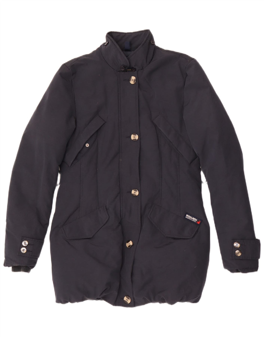 Palton căptușit pentru femei Woolrich UK 10 Poliamidă bleumarin mică