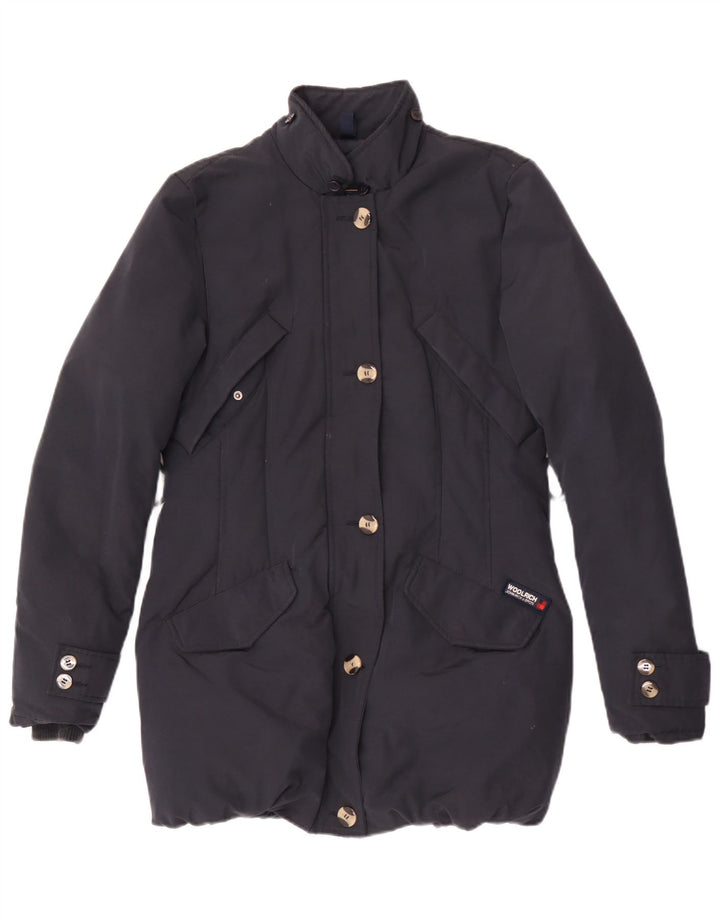 Palton căptușit pentru femei Woolrich UK 10 Poliamidă bleumarin mică