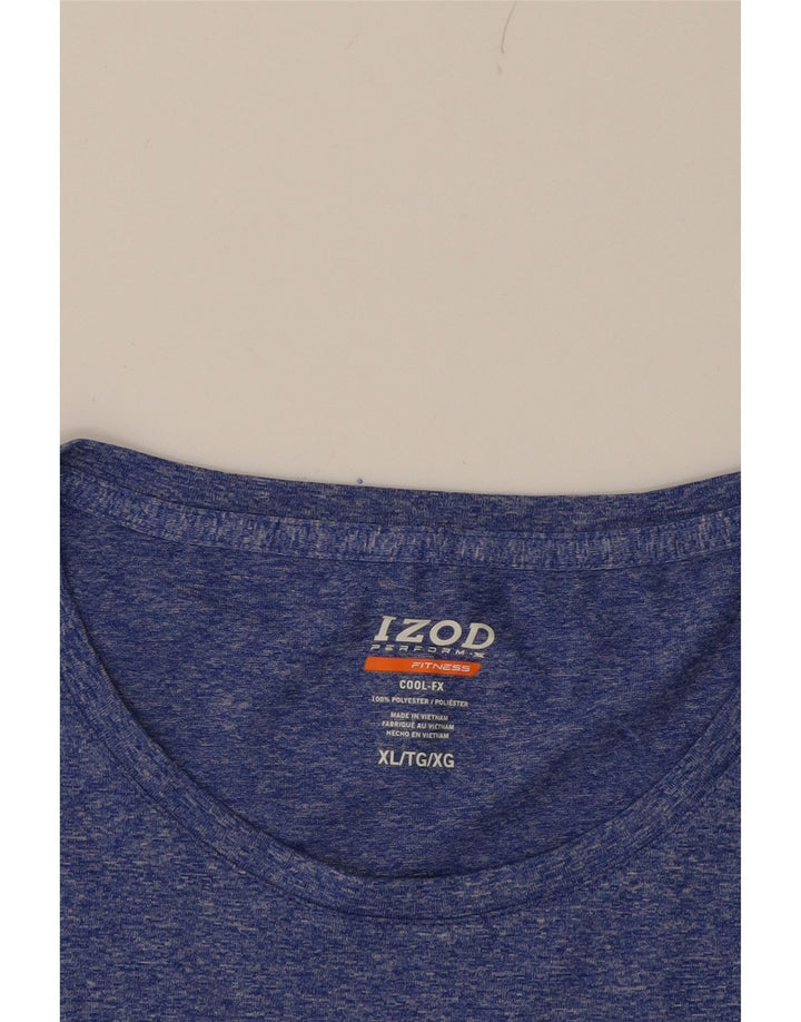 IZOD Womens T-Shirt Top UK 18 XL Blue Polyester Vintage Izod and Second-Hand Izod from Messina Hembry 