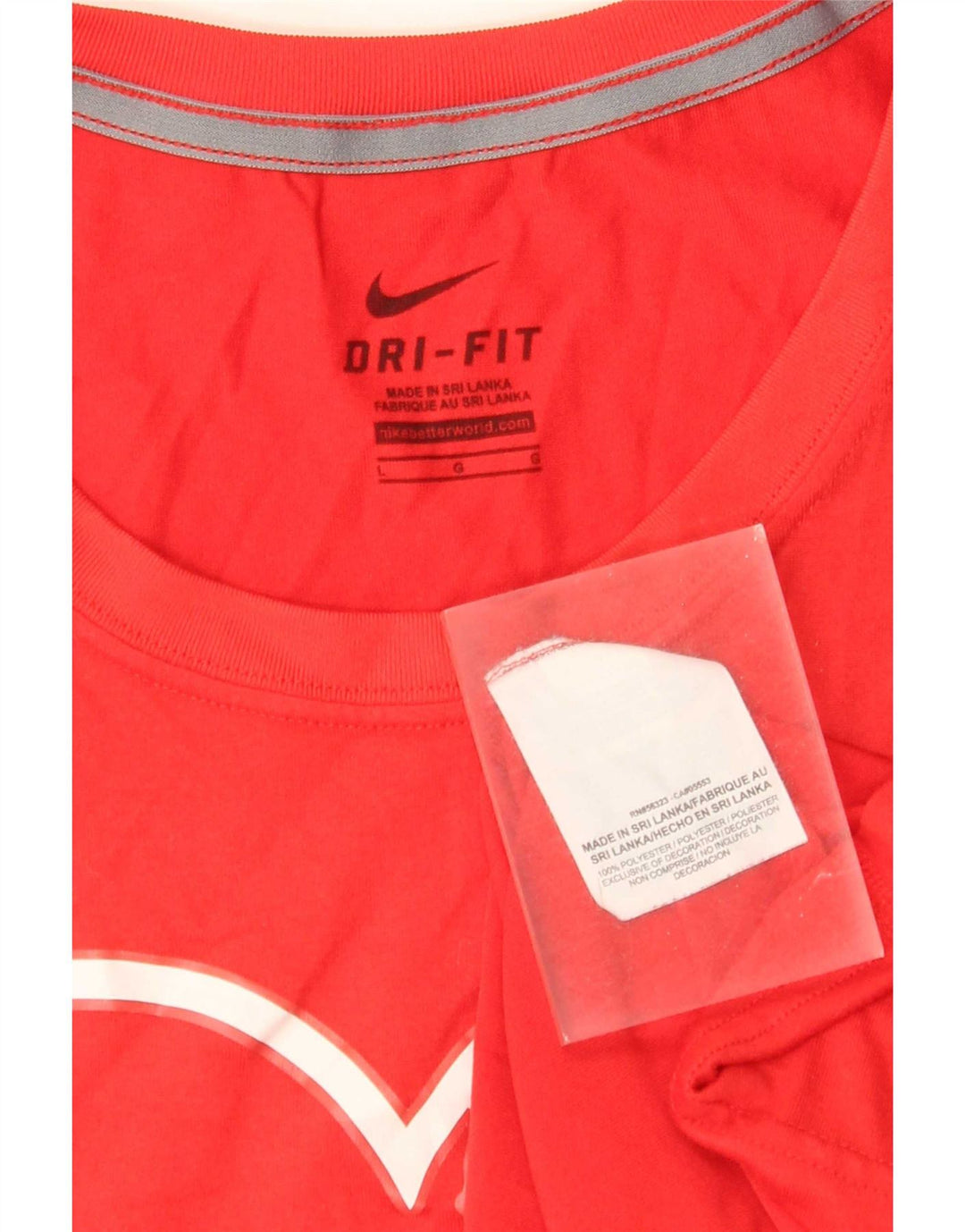 Tricou grafic Nike Mudcats pentru femei Top UK 14 Poliester roșu mare