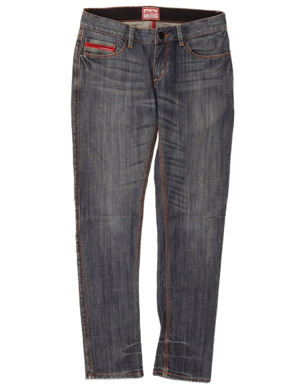 Blugi slim pentru femei Superdry W28 L30 bumbac albastru