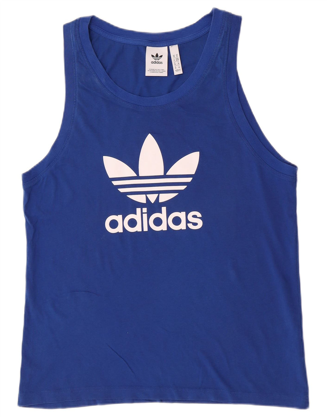 Vesta grafică Adidas pentru bărbați, bumbac albastru mediu