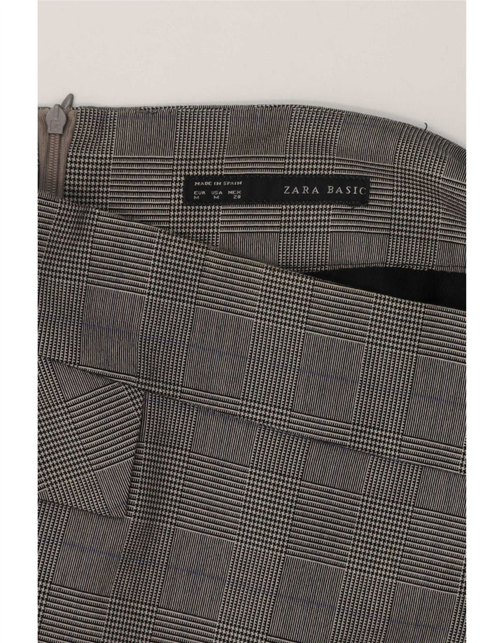 Fusta Creion Midi pentru Damă Zara Medium W30 Gri Check