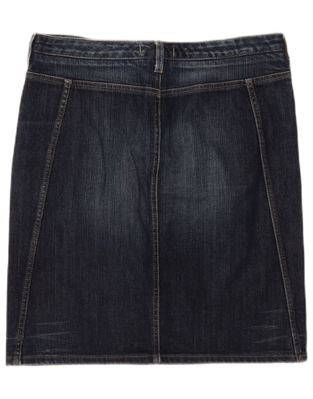 Fusta de blugi pentru femei Benetton IT 44 Medium W32 Bumbac bleumarin