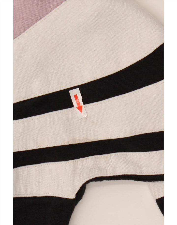 Pulover supradimensionat pentru femei Adidas UK 12 Medium Black Colorblock