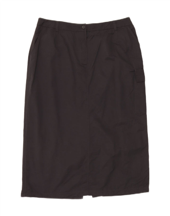 Fusta Midi Cargo Vintage pentru femei W34 Large Black