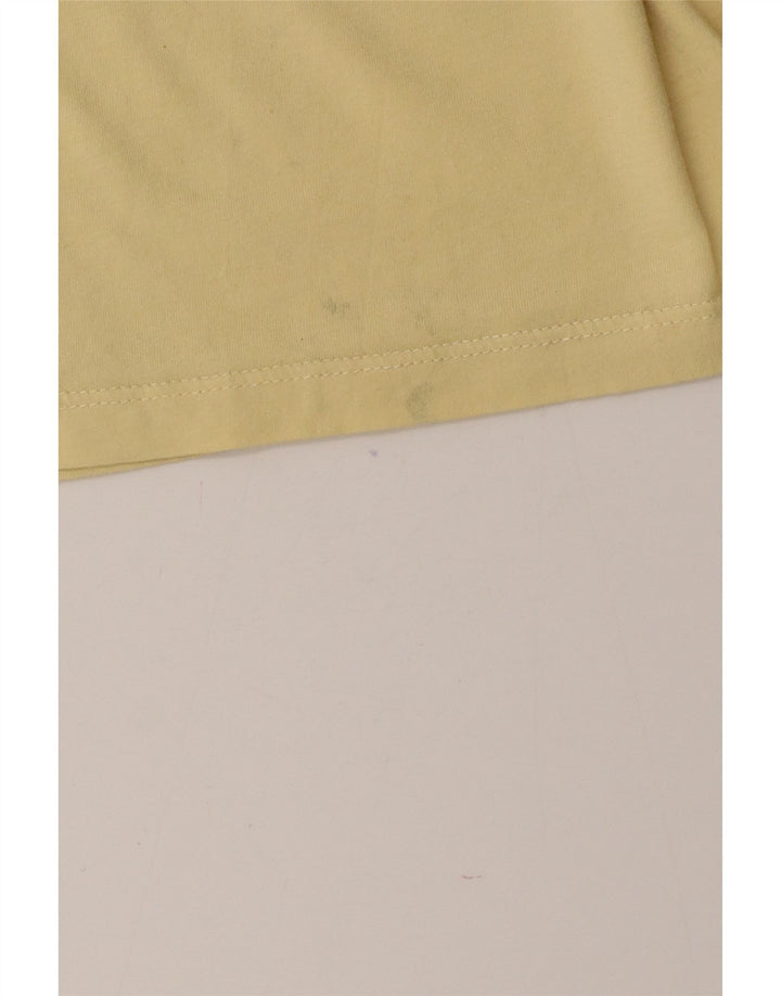 Tricou pentru bărbați Reiss Top din bumbac galben mediu