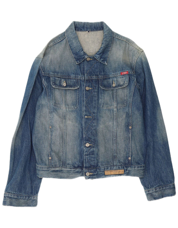 Jachetă de blugi vintage pentru bărbați UK 44 2XL Bumbac albastru